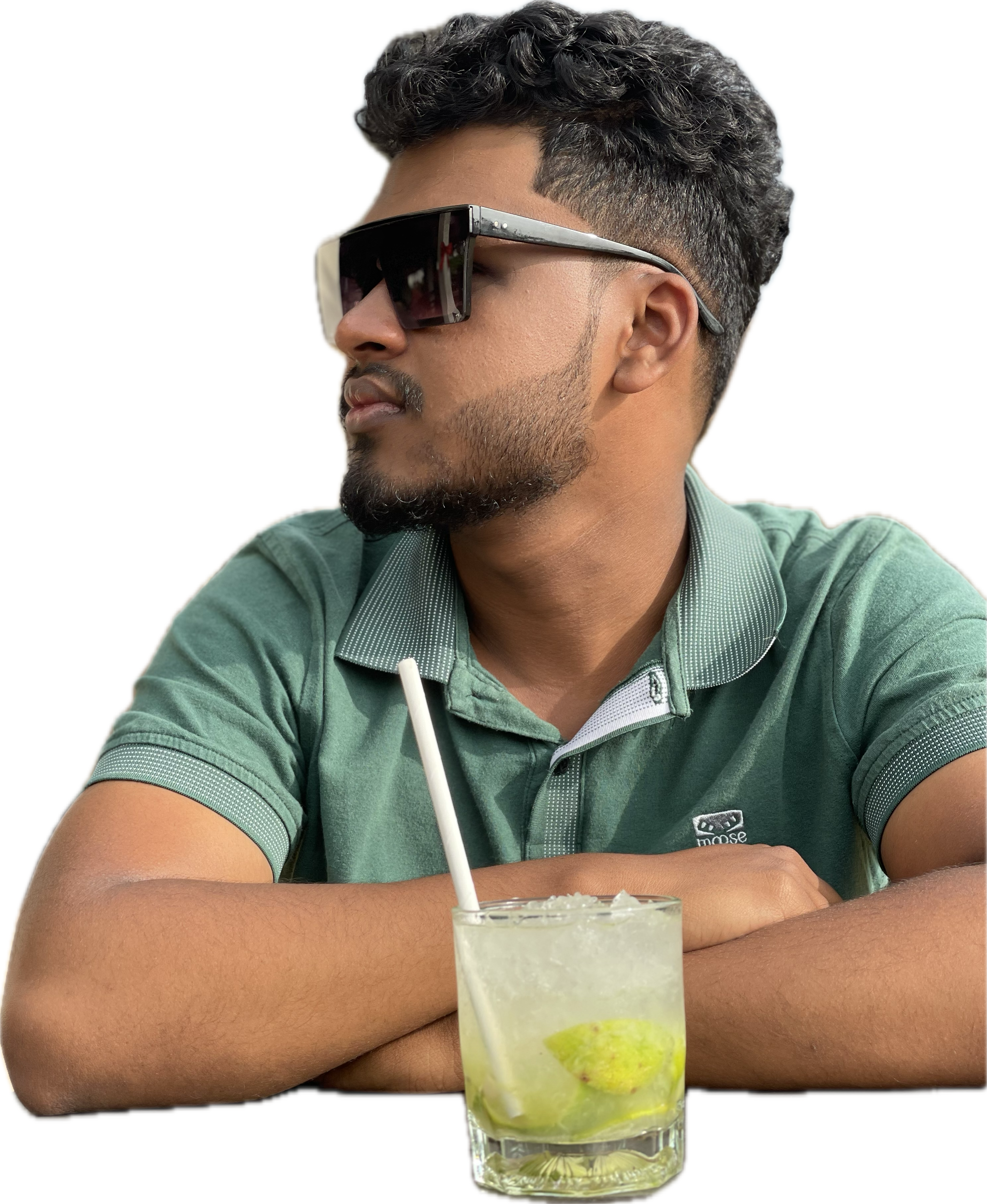 A portrait of Lasith Vidurang