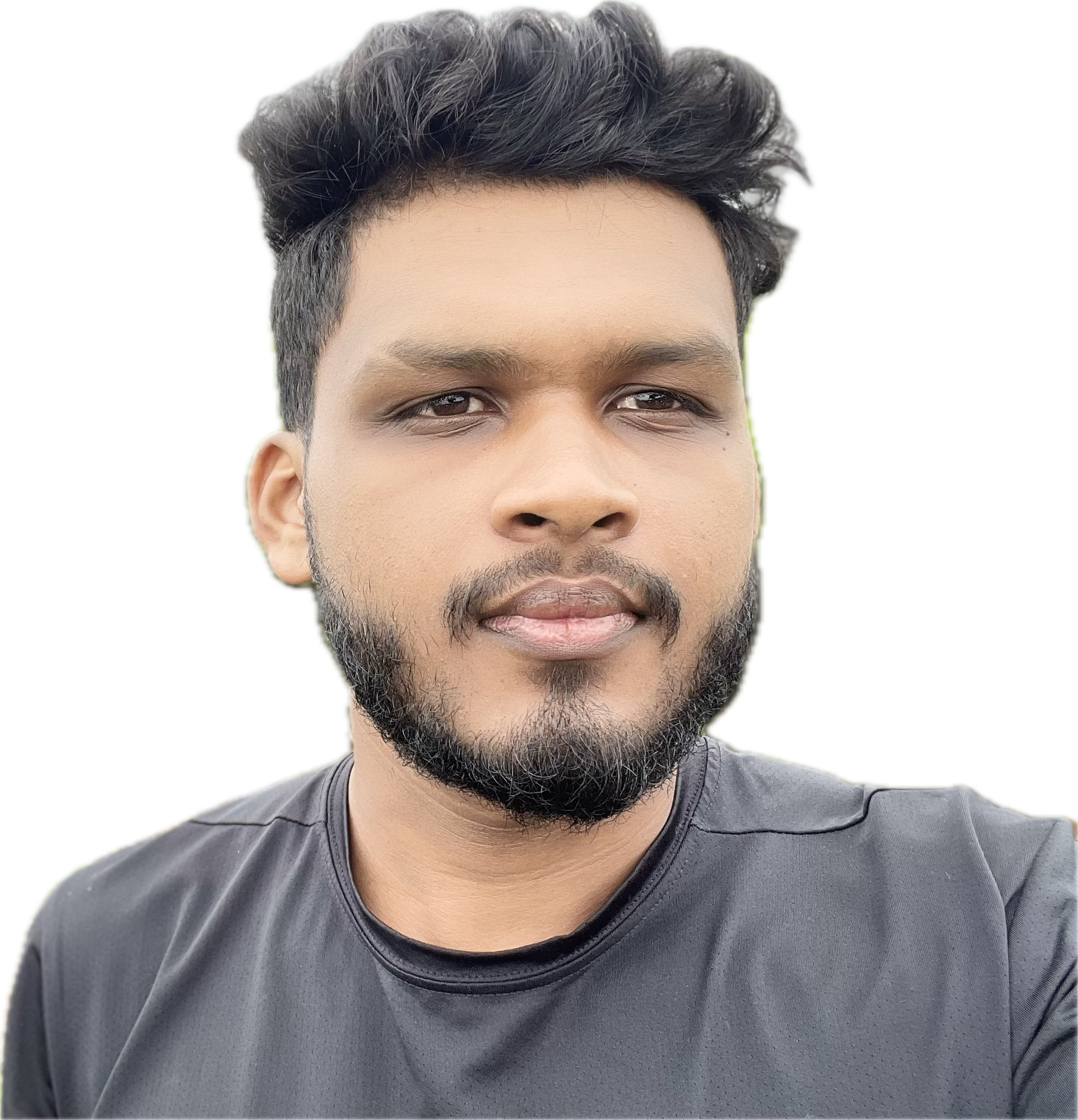 A selfie of Lasith Vidurang